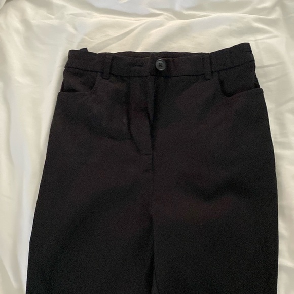 Black school pants for kids (skinny-wide leg pants) - Picture 1 of 4